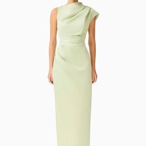 ISO Elliatt One Shoulder Light Green Dress